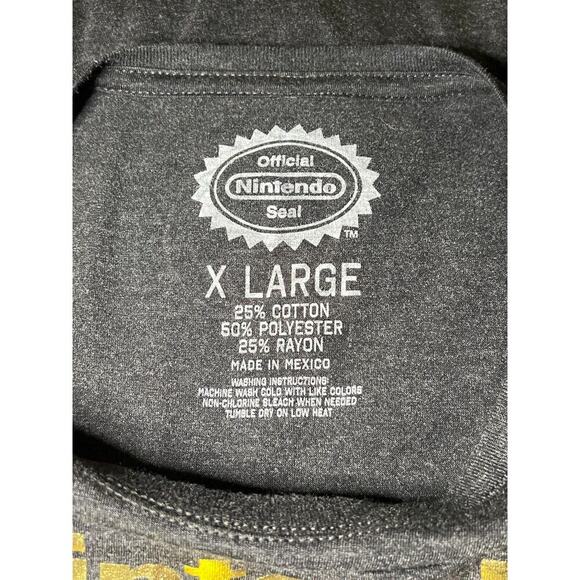 NWOT Nintendo New York NY Logo Shirt Gray Gold Seal Official Authentic Unisex XL - Picture 3 of 6
